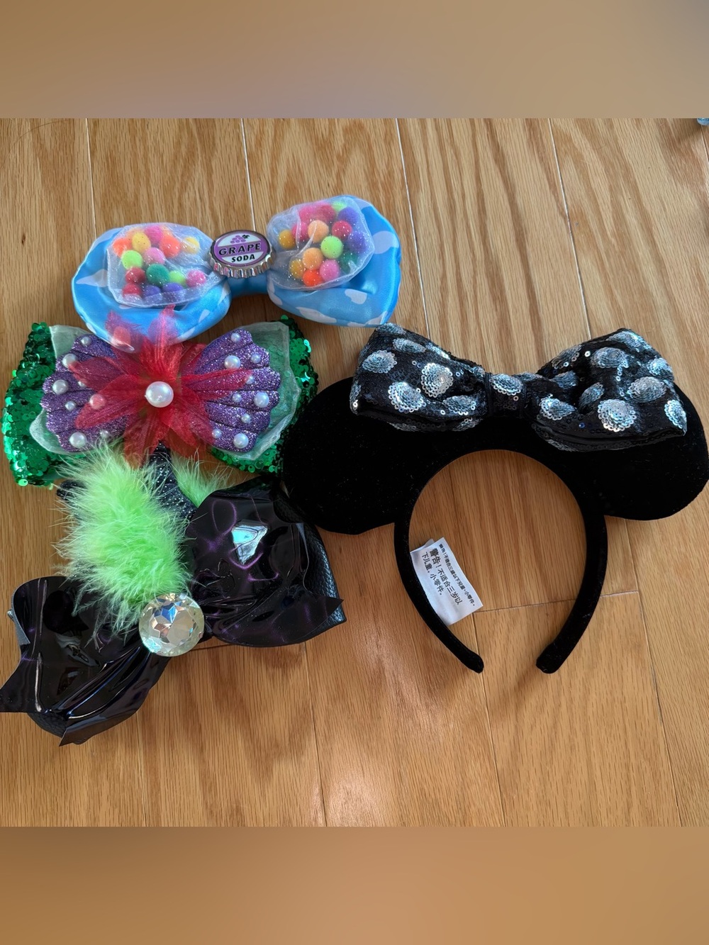 Disneyland Swap Your Bow Ears and Bows - UP, Little Mermaid, Maleficent